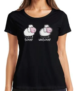 SCHAF UNSCHAF Fotografie Geschenkidee lustiger Fotograf Schafwitz Damen T-Shirt - Bild 1 von 38