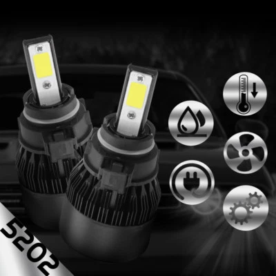 Kit de farol de neblina XENTEC LED 6000K 5202 12086 H16 2007-2016 Chevrolet Silverado 2500 - Imagem 1 de 4