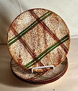 4 Blue Ridge Rustic Plaid 9 5/8" Dinner Plates - Picture 1 of 2