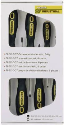 Proxxon 22606 Flexdot 6tlg Schraubendreher Satz Set Schlitz PZ 4006274226067 NEU
