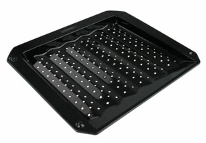 FMprofessional Grillblech 38x33cm rechteckig EmailleOfenform Grillplatte Schwarz - Bild 1 von 4