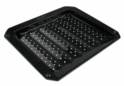 FMprofessional Grillblech 38x33cm rechteckig EmailleOfenform Grillplatte Schwarz - Bild 1 von 4