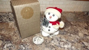 DEPT 56 Weihnachtsschmuck Billy Knöpfe Schneemann Ornament Vintage Schal Baum Mütze - Bild 1 von 8