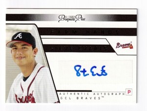 Steve Evarts 2006 Tristar Baseball On Card Autograph Braves