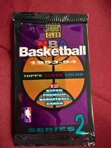 Topps Stadium Club Serie 2 1993-94 paquete sellado de fábrica - ¿Jordan? Beam Team? - Imagen 1 de 1