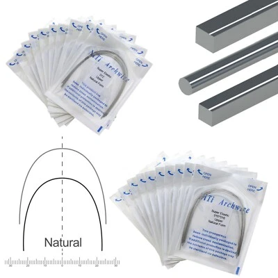 100PCS Dental Orthodontic Niti Arch Wire Natural Form Arches Round Rectangular - Image 1 of 4