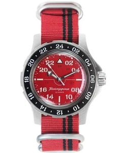Reloj Vostok Komandirskie 18009B PILOTO Automático 24 Horas Vendedor de EE. UU. - Imagen 1 de 9