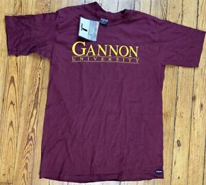 Vintage Jansport Gannon University tshirt maroon size Large Single Stitch NWT