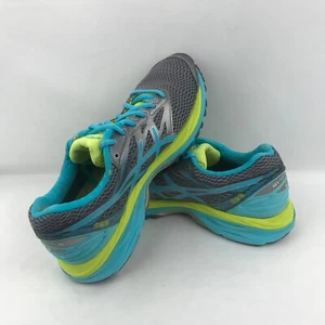ASICS Gel-Cumulus 18 G-TX T6D8N Running Shoe Aluminum Aquarium Lime WomenUS 8.5 - Picture 1 of 7