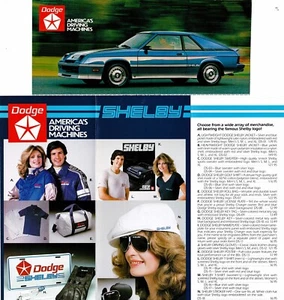 1983 Dodge Shelby Charger Collectable Merchandise Order Form - Picture 1 of 1