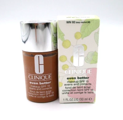 Clinique Even Better Makeup SPF 15 ~ 92 Deep neutral ~ 1 oz / 30 ml ~ BNIB - Image 1 of 2
