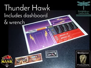 MÁSCARA M.A.S.K. Kit de pegatinas personalizadas Thunder Hawk Thunderhawk Ultimate Upgrade - Imagen 1 de 10