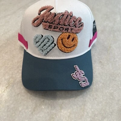 Gorra estilo béisbol Justice Girls, gris con ala verde Foto 1 de 4