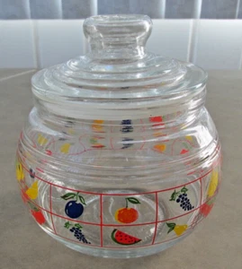 KIG Indonesien Glaskanister Deckel Apotheker Glas Vintage Süßigkeiten Geschirr Obst  - Bild 1 von 8