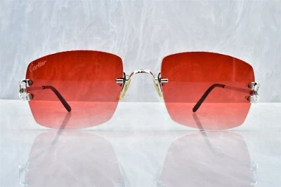 Gafas de sol Cartier vintage sin montura pequeña decoración C Piccadilly Pop Smoke años 80 Foto 1 de 4