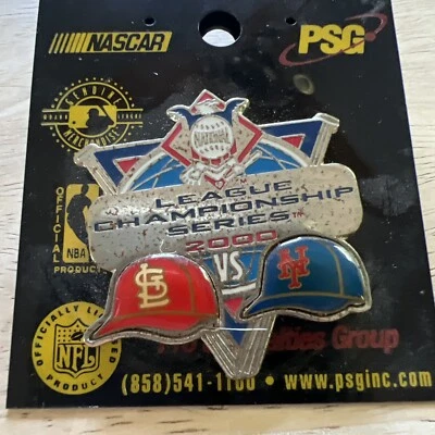 2000 National League NLCS Pin New York Mets vs St. Louis Cardinals Baseball - Image 1 of 4