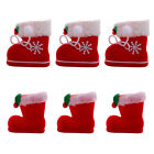  6 Pcs Christmas Kids Candy Holder Stocking Sock for Child Decorate