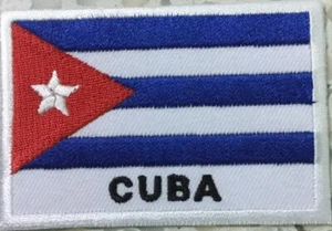 Flag of CUBA Patch Embroidered IRON ON or SEWN NEW - Picture 1 of 1