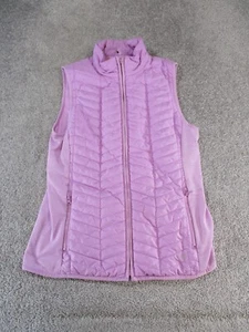 T By Talbots Vest Womens Petite Purple Quilted * - Picture 1 of 11