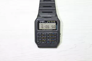 RELOJ VINTAGE ORIGINAL "CASIO CS-82 CALCULATOR" MODULE 231 JAPAN 1982 FOR REPAIR - Bild 1 von 8