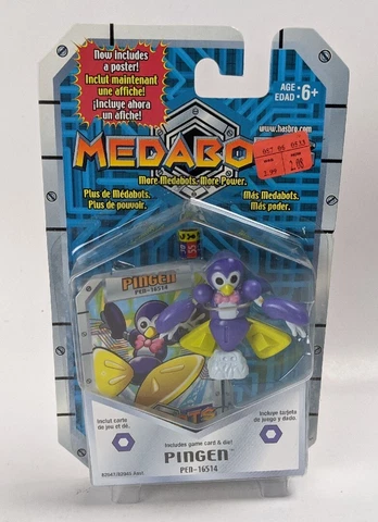 2001 Hasbro Medabots Pingen Action Figure Robot Carded Cover