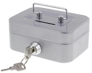 Mini Safe Box Box Box with 2 Keys 12 x 9 x 5cm - Picture 1 of 3