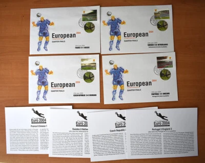 (WC22425) FOOTBALL - FDC EURO 2004, PORTUGAL, USED, SEE SCANS - Image 1 of 4