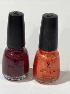 2 CHINA GLAZE Nail Polish Lacquer, Rare Discontinued Shades, MIX! 👀My Page! - Picture 1 of 2