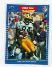 1989 PRO SET # 550 STERLING SHARPE , GREEN BAY PACKERS ROOKIE