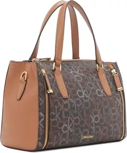 Calvin Klein Reyna Neuheit Schulranzen, Karamell Combo, neutrales Multi-Logo - Bild 1 von 9