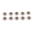 (8mm)10pcs Hearing Device Domes Sound Amplifier Small Open Black Ear Tips DY9
