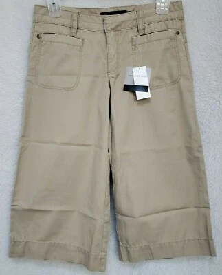 Calvin Klein Jeans Womens Capri Pants Size 8 Pebble NEW - Image 1 of 4
