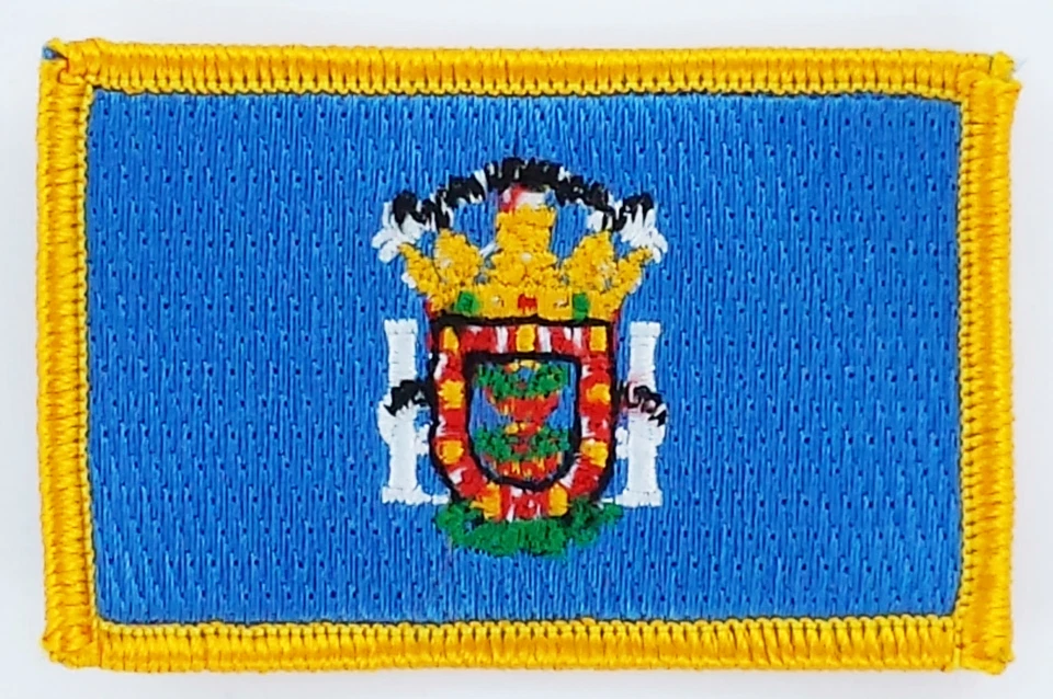 AUFNÄHER Patch FLAGGEN flagge Melilla  spaniens flag Fahne 7x4.5cm - Bild 1 von 1