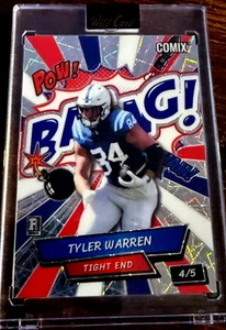 TYLER WARREN 2025 COMODÍN ¡BAANG! VIDRIO MANCHADO RC # 4/5 INDIANAPOLIS COLTS - Imagen 1 de 3