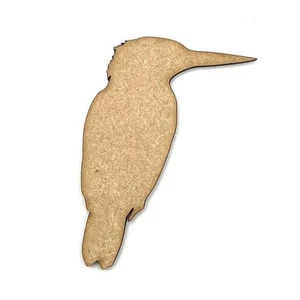 Wooden Kingfisher MDF Craft Shapes For Blanks, Gift Tags & Scrapbooks - Picture 1 of 3