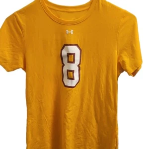 Arizona State Sun Devils #8 Yellow t tee shirt top short sleeve Juniors Small... - Picture 1 of 3