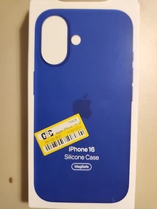 Genuine Apple - Case with MagSafe For iPhone 16 Silicone  - Ultramarine - Picture 1 of 3
