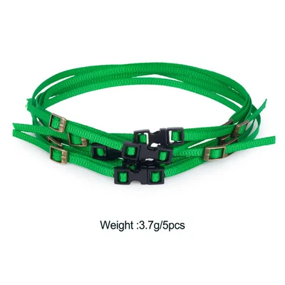 5PCS Scale Luggage Rope Roof Rack Tie Down Straps for 1/8 1/10 RC Crawler SCX10 - Image 1 of 4