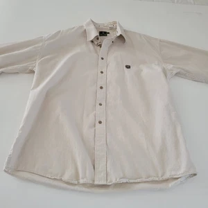 Camicia uomo CINCH con bottoni ricamo rodeo western taglia XL sabbia neutra usata in ottime condizioni - Foto 1 di 10