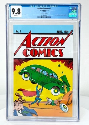 Superman Action Comics #1 Loot Crate June 1938 CGC 9.8 reprint No Barcode Cover - Image 1 of 4