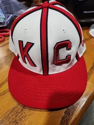 Sombrero ajustado Kanas City Monarchs Ligas Negras New Era 59 Fifty 7 1/4 gran forma Foto 1 de 4