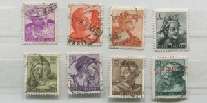 SELLOS POSTALES ITALIANOS 8 postes #A11 - Imagen 1 de 1