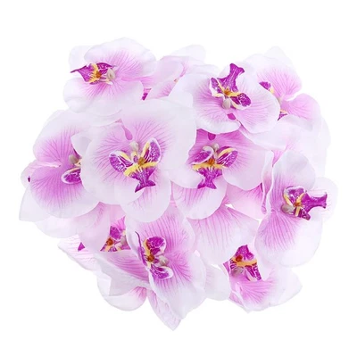  Artificial Cymbidium Flowers Fake Orchids for Decoration Head Wedding - Image 1 of 4