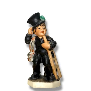 Vintage Friedel Bavaria Western Germany Hummel Boy All Black Hat Ladder Rope - Picture 1 of 5