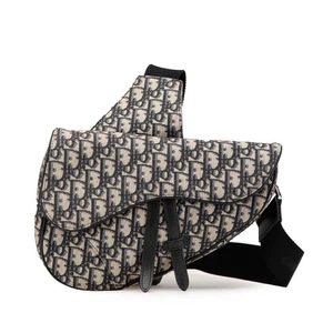 Dior Oblique Saddle bag Body Bag Shoulder Bag Women 【Used】 - Picture 1 of 11