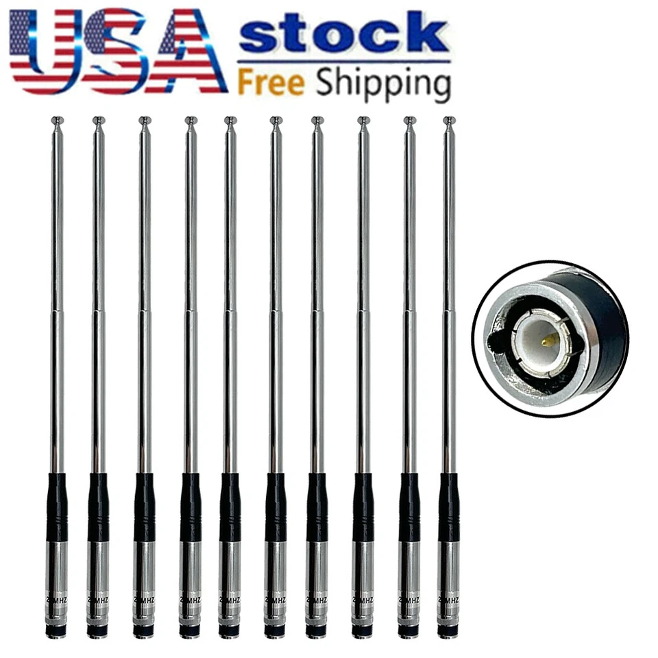 NH-31 27MHz Extended 9-51 inch BNC Antenna BNC Connector For CB Mobile Radio 10x - Image 1 of 4