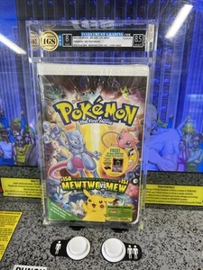 1999 Pokemon First Movie VHS Clamshell w/ Promo Card IGS 8 NM 8.5 MINT Sealed - Picture 1 of 12