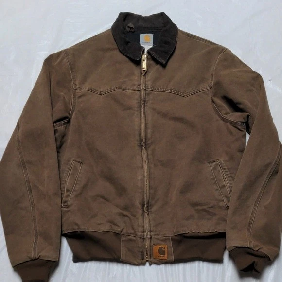 Carhartt Vintage J14CHT Santa Fe Brown Canvas Zip Up Jacket Size Large Tall - Image 1 of 4