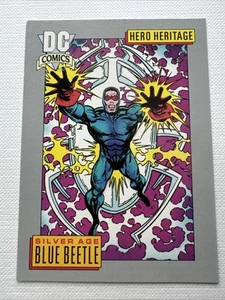 ⭐🦄 1992 Impel DC Cosmic #2 Blue Beetle - Superhero Trading Card DC Comics - Picture 1 of 2
