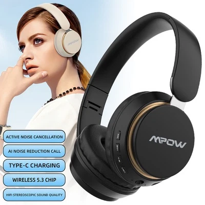 MARKENLOS MPOW ANC Kopfhörer Stereo Faltbares Kopfhörer Bluetooth 5.3 Over Ear Headsets DE